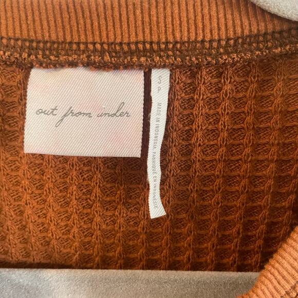 Out From Under Waffle Lace Up Front Boxy Henley from Urban Outfitters size Small - Picture 4 of 14